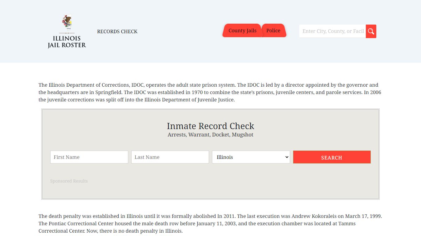 Rockford Arrests and Warrants | Jail Roster Search